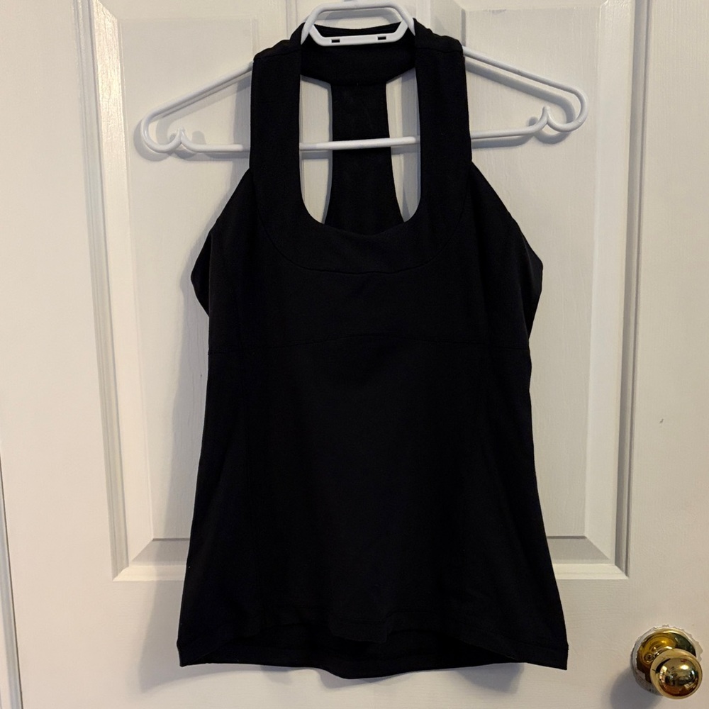 Chic Black Lululemon Halter Tank Top